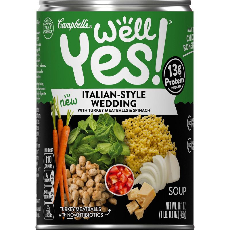 Campbell's Well Yes! Italian-Style Wedding Soup - 16.1oz