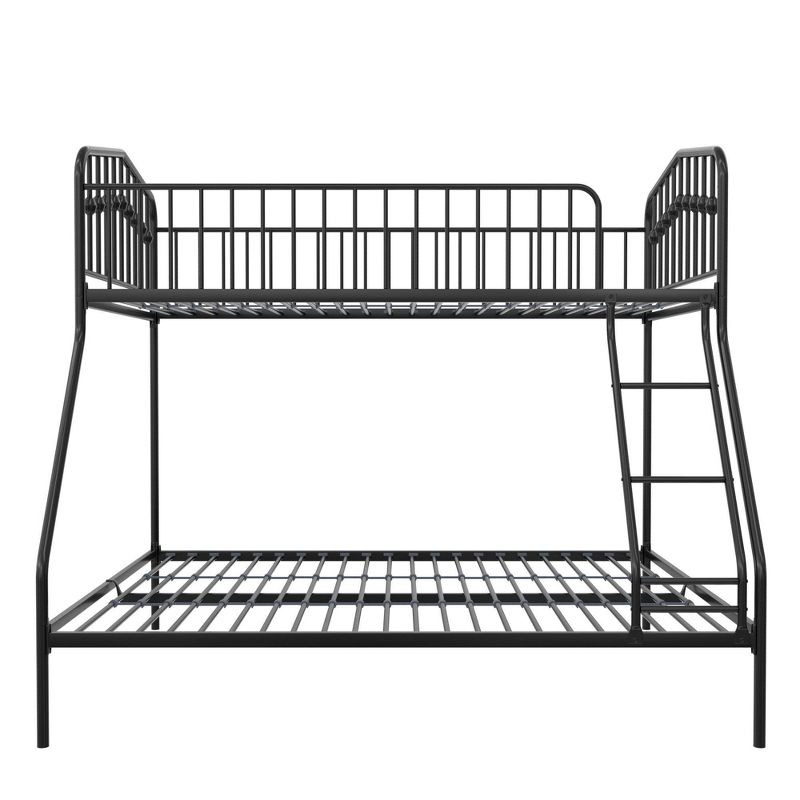 Twin/Full Kids' Bushwick Metal Bunk Bed Black - Novogratz
