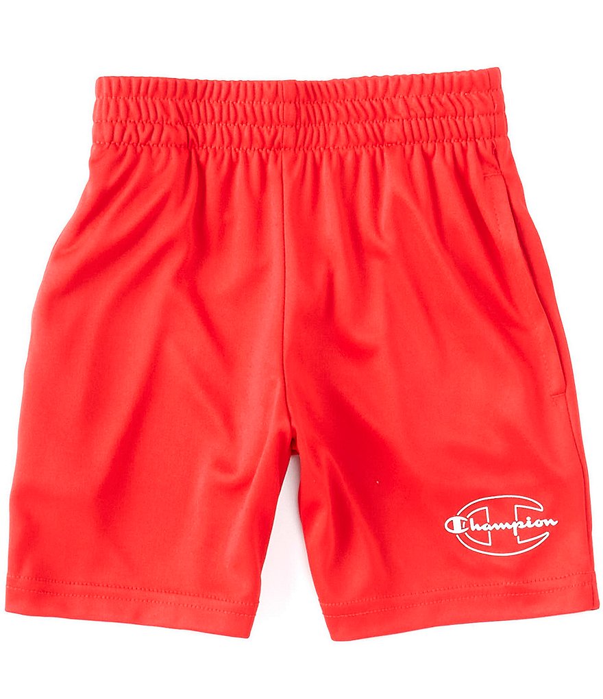 Champion Little Boys 2T-7 Outline Script Interlock Short