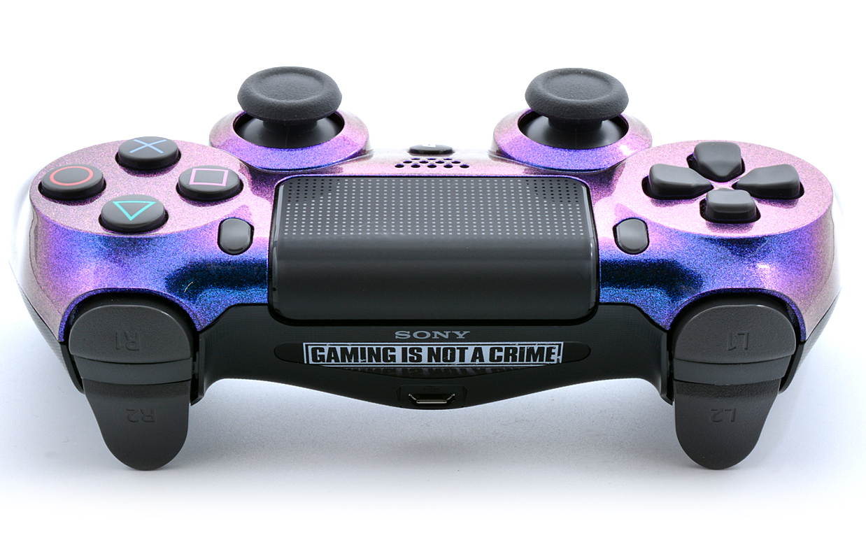 "Enigma" Ps4 PRO Custom UN-MODDED Controller Exclusive Unique Design with CUSTOM LIGHTBAR