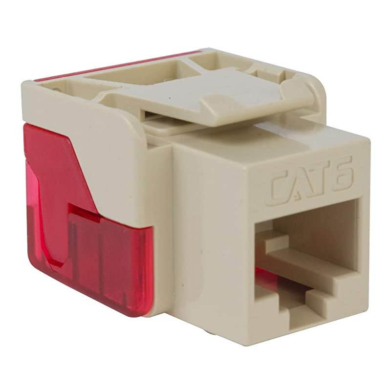 CAT6 RJ45 Keystone Jack for EZ Style Ivory