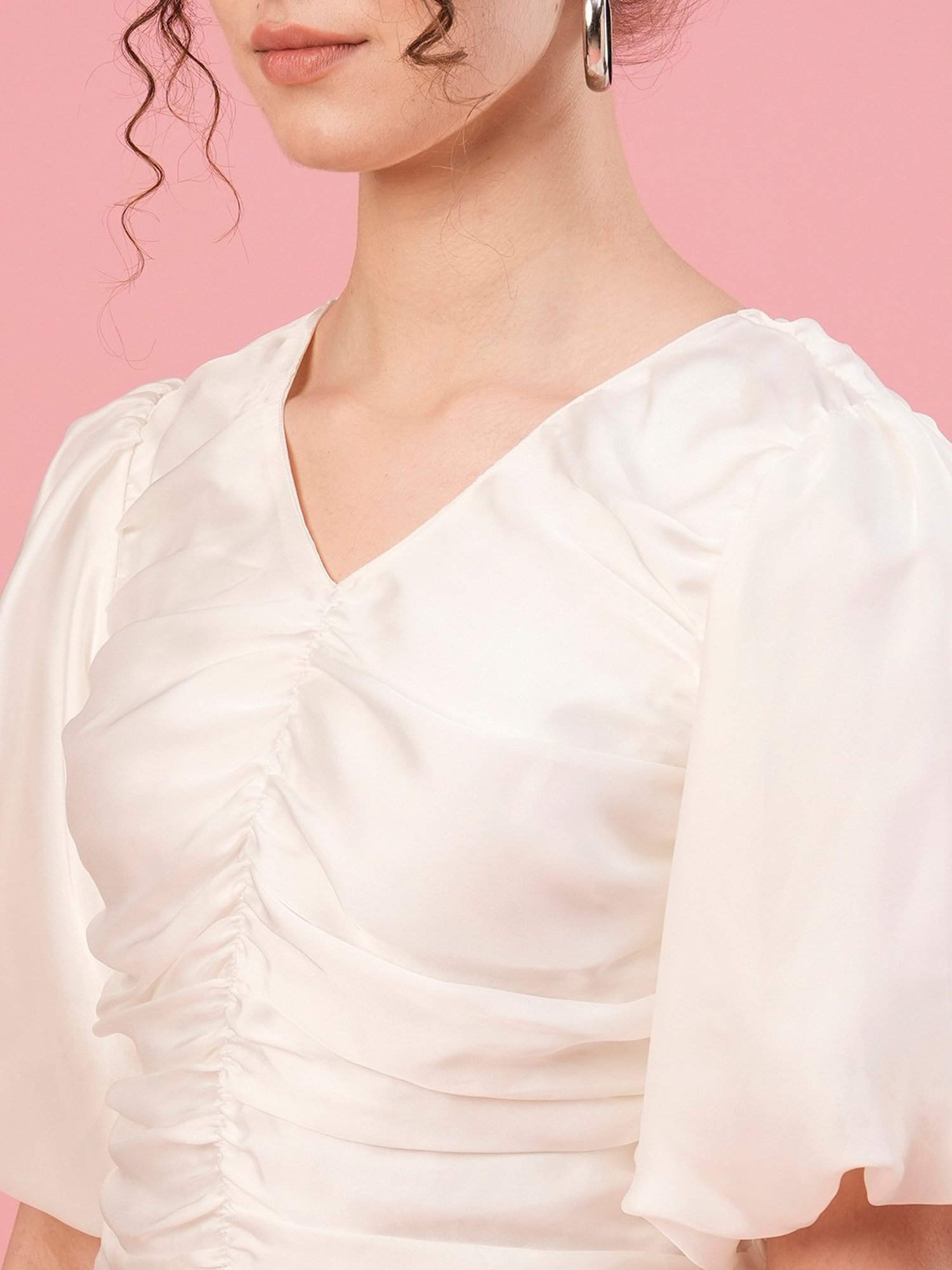 Globus White Regular Fit Top