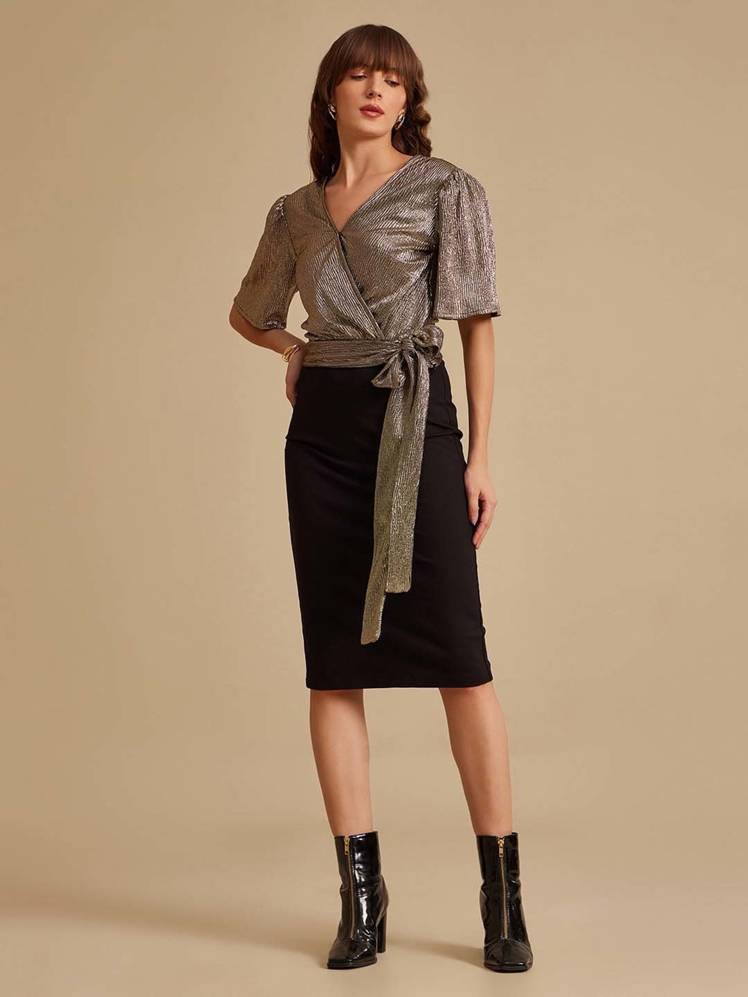 Kazo Gold Embellished Top