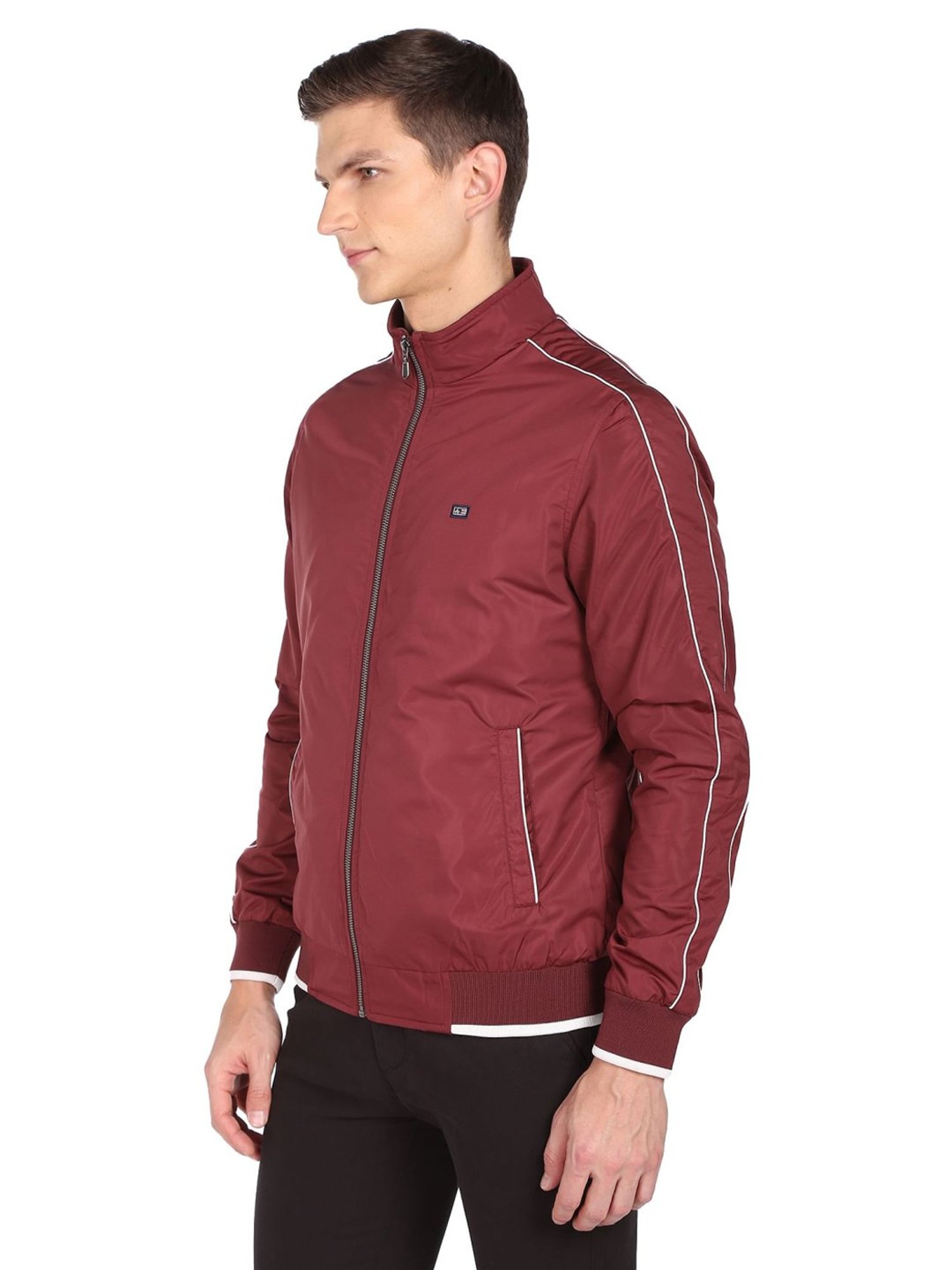 Hummel Grey Regular Fit Bomber Jacket