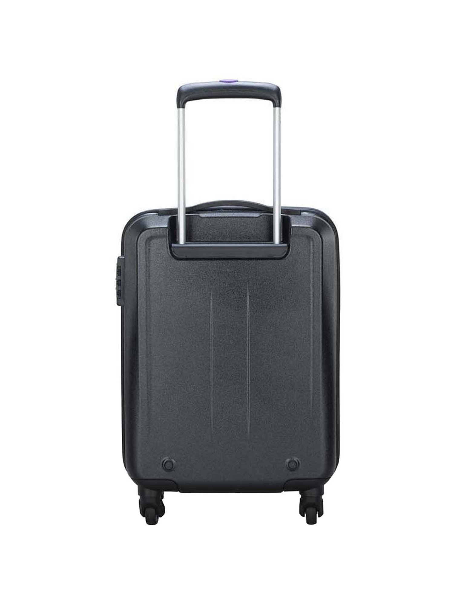 Skybags Marvel Black Textured Hard Small Trolley Bag - 36 cm