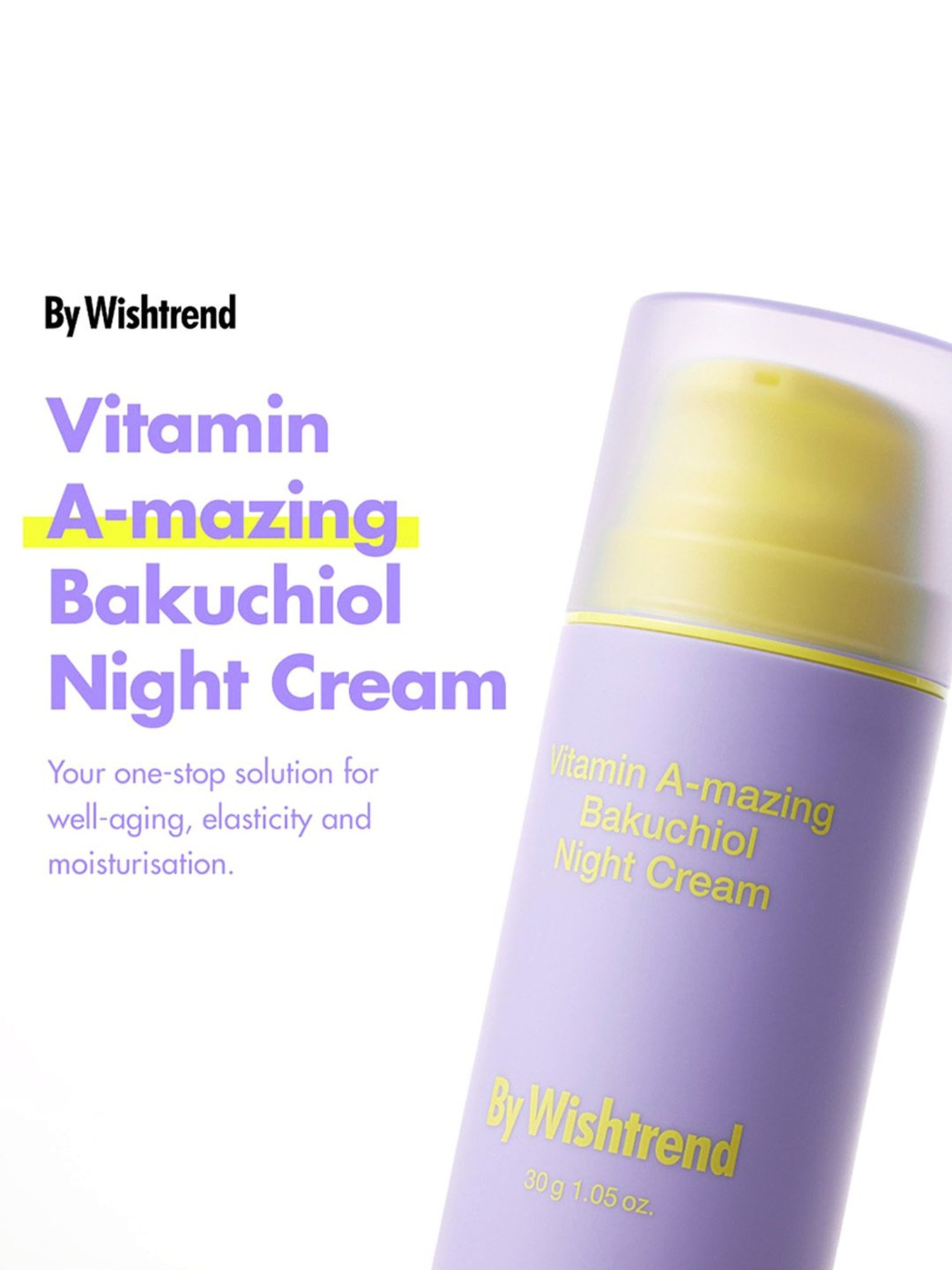 By Wishtrend Vitamin A-mazing Bakuchiol Night Cream - 30 gm