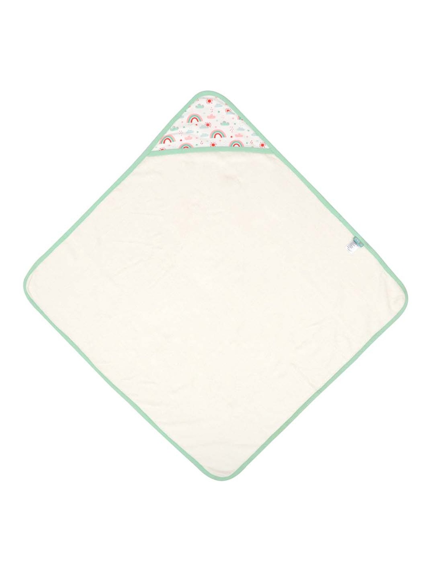 Creeva Melodious Black & Turkish Micro Terry 225 GSM Kids Hooded Bathrobe 4-5 Years With Pocket