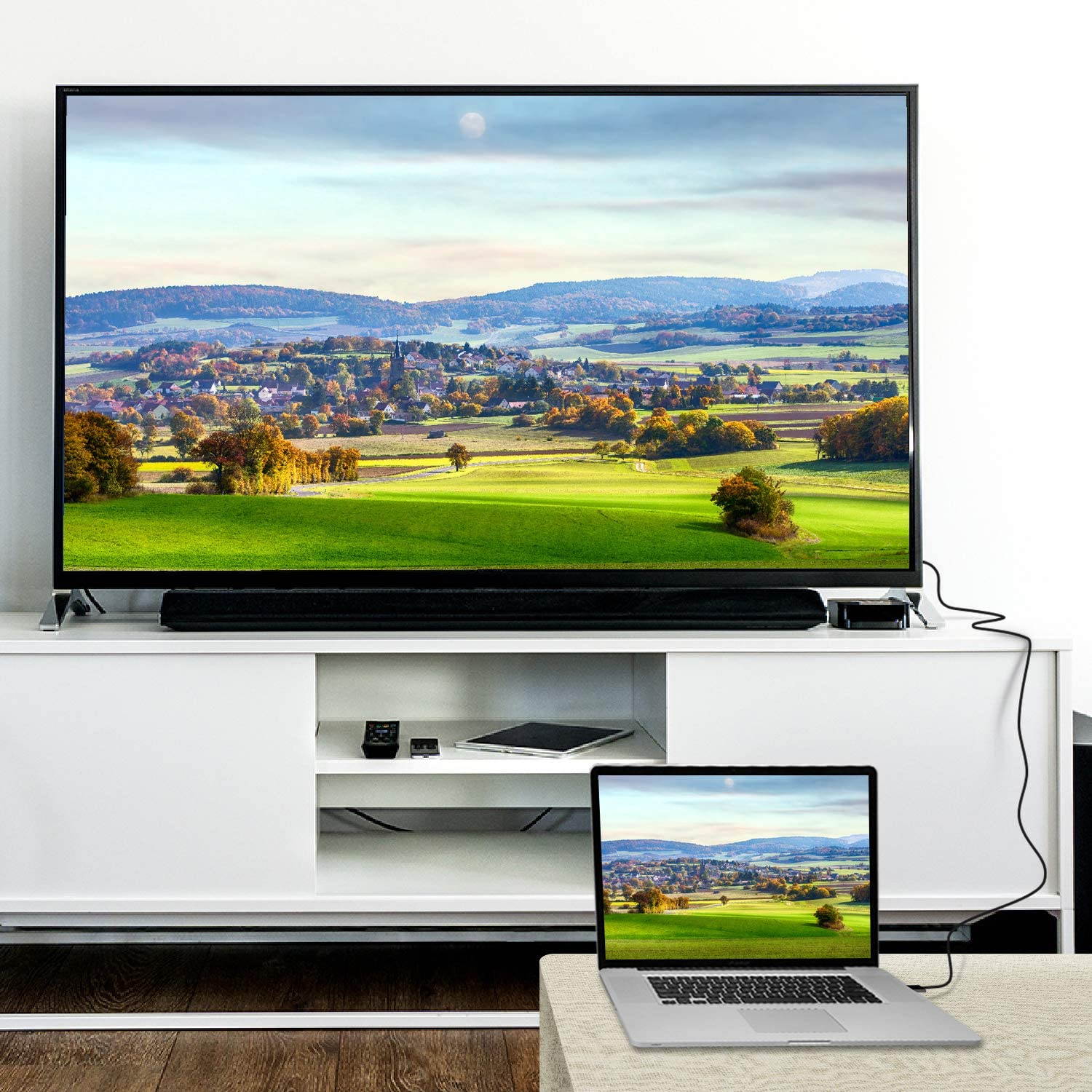 A-technology DisplayPort to HDMI Cable10ft(3m),DP to HDMI cable 4k,1080P Adapter Converter-black (10ft)