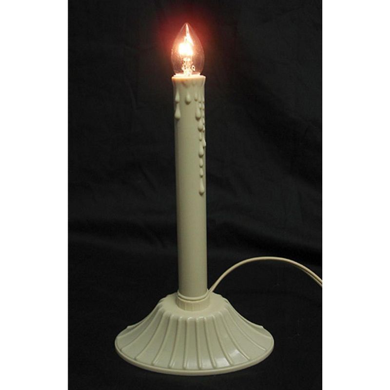 J. Hofert Co 5ct Everglow Candolier Christmas Flameless Candle Lamps White Wire - Clear