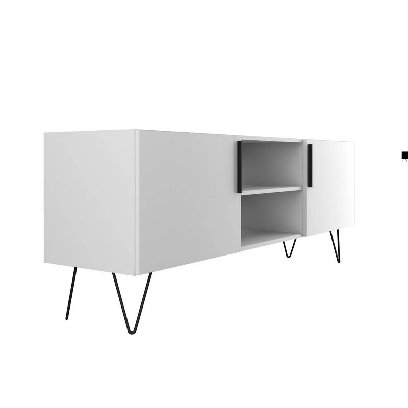 Nolita TV Stand for TVs up to 60" White - Manhattan Comfort