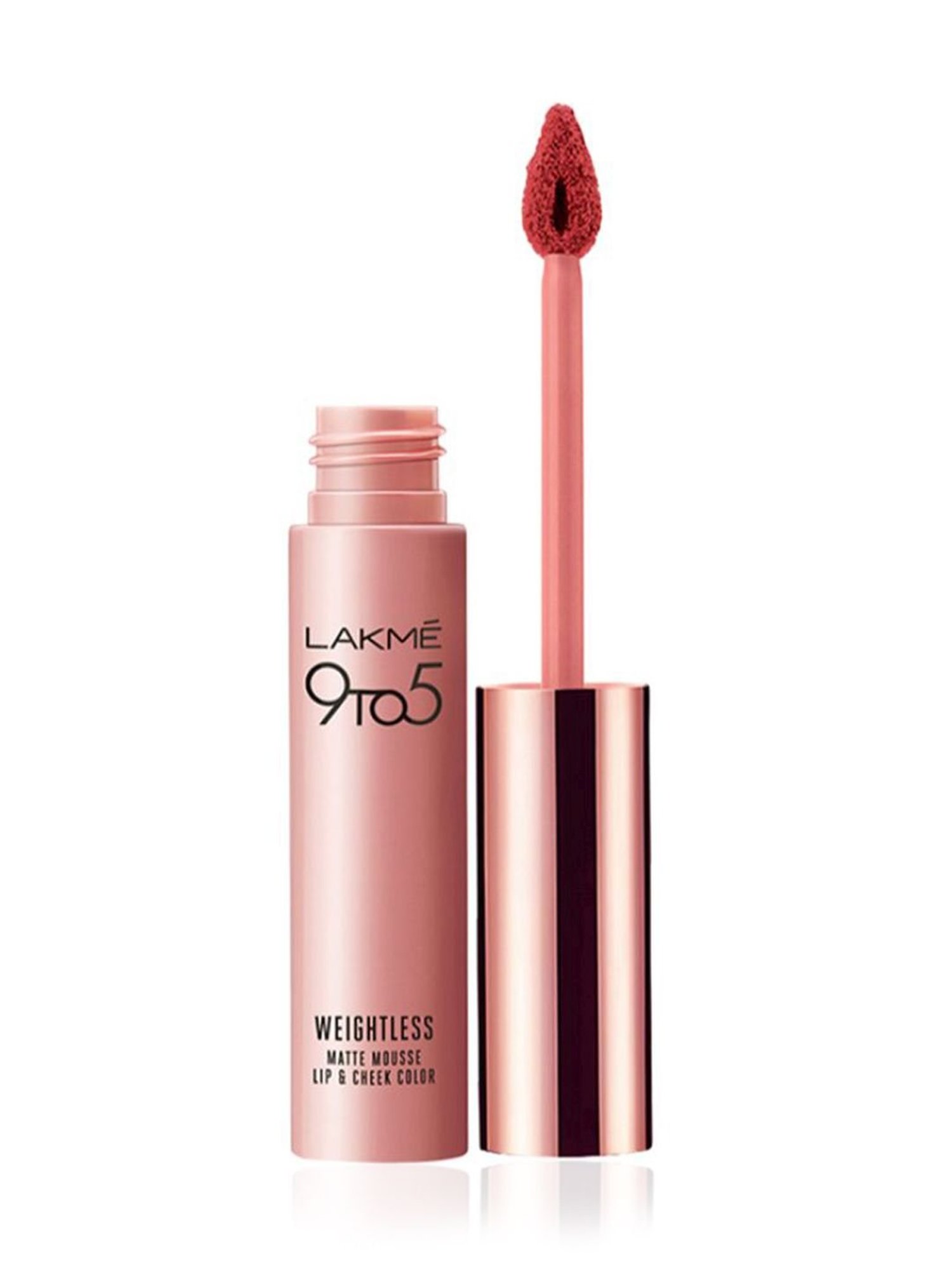 Lakme 9 to 5 Weightless Matte Mousse Lip & Cheek Color Crimson Silk 9 gm