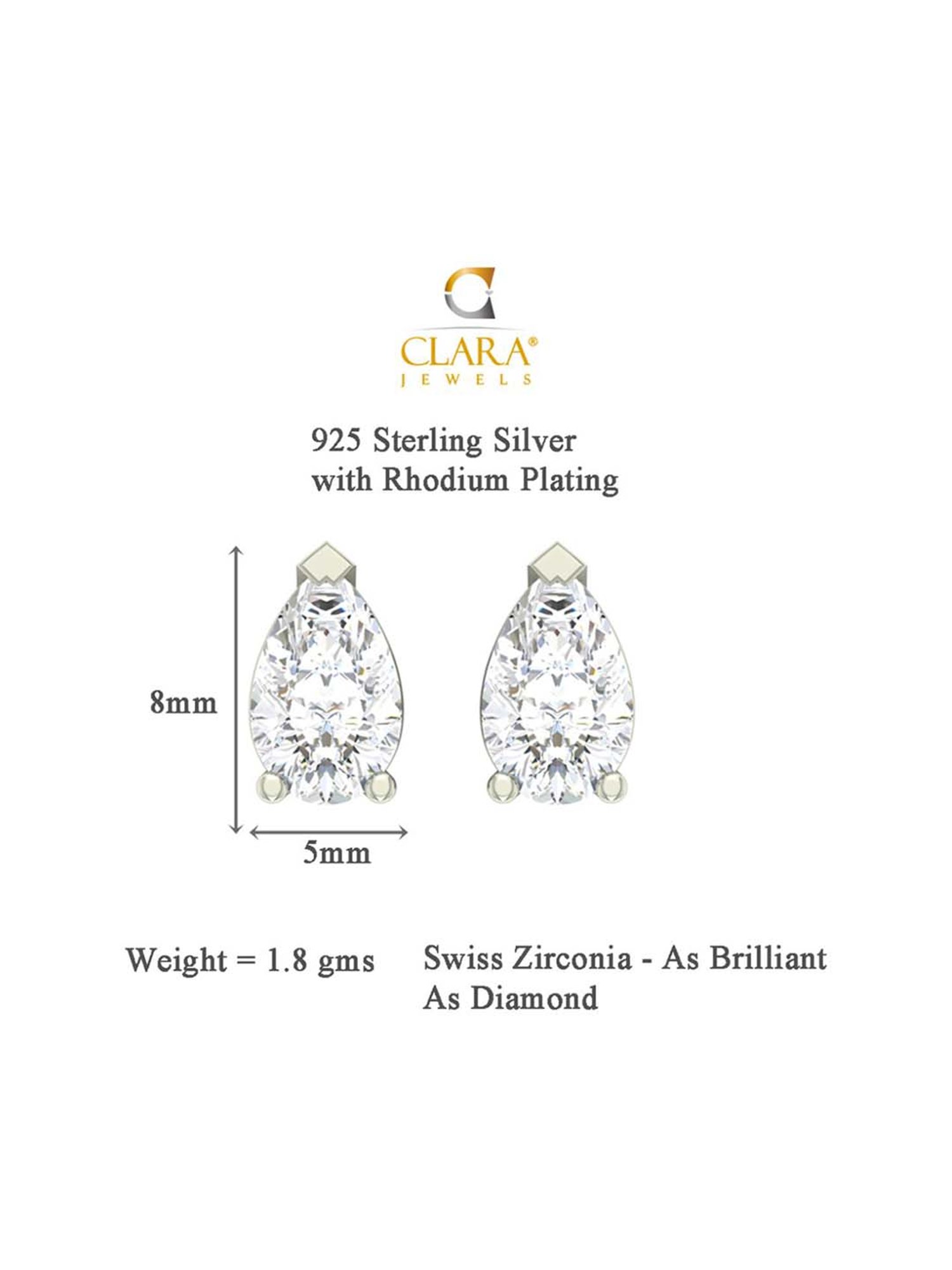 Clara 92.5 Sterling Silver Earrings