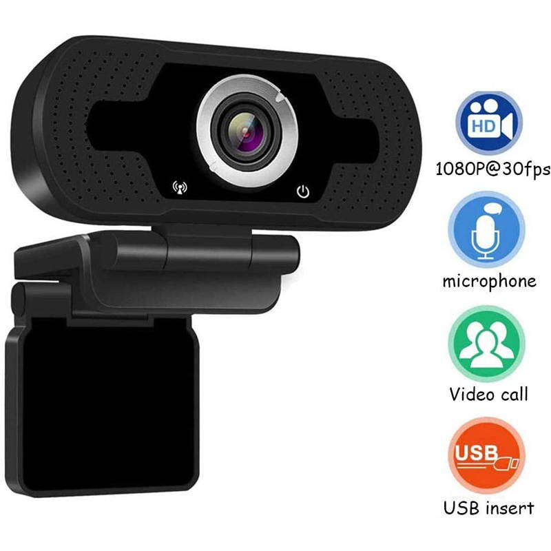 HD1080P Webcam Drive-Free USB Desktop Notebook Computer Camera Support Video Call Online Office Meeting Online Course Live With Microphone For Computer / Laptop And Desktop