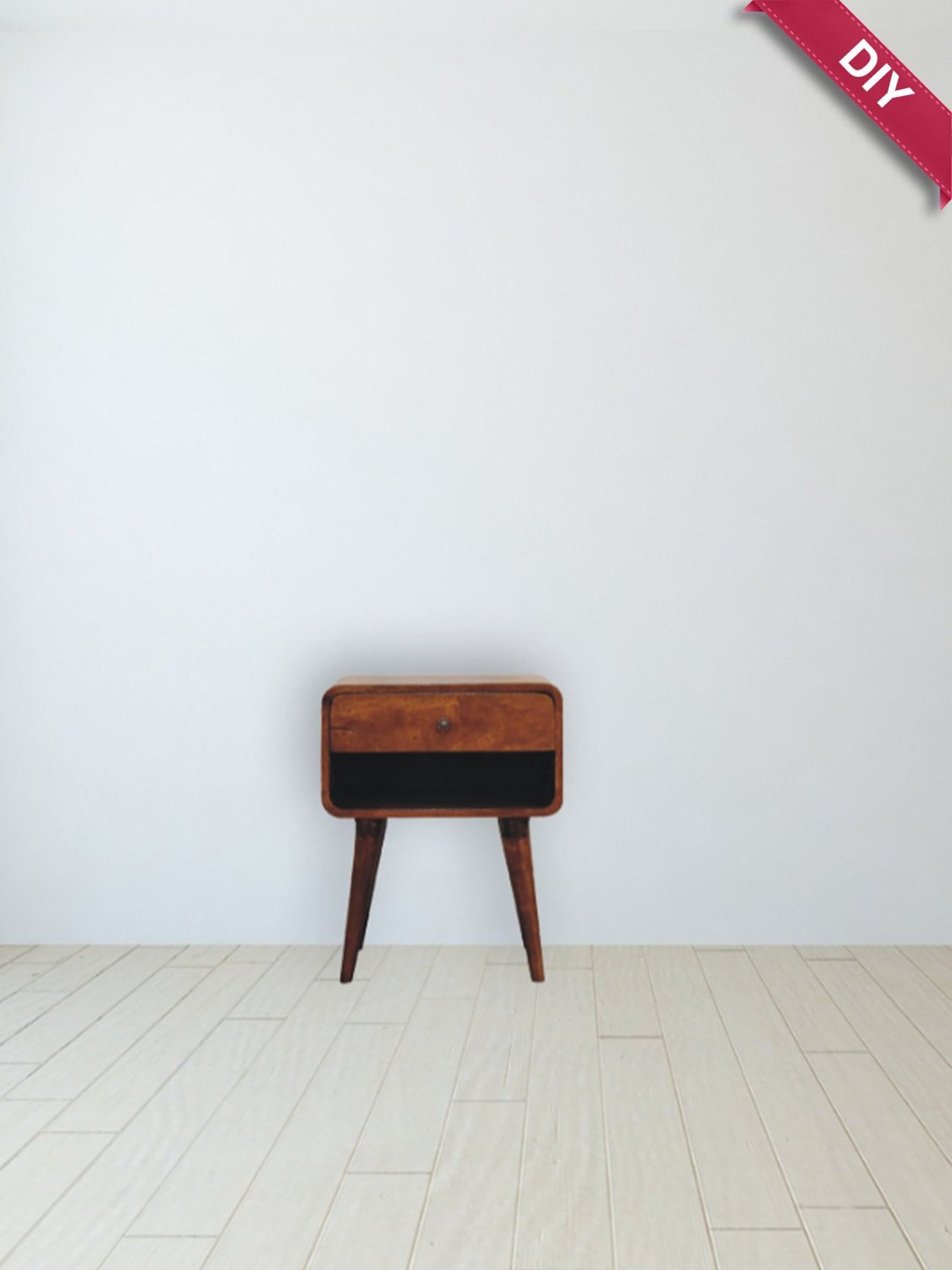 Sleepyhead Ally Teak Brown Sheesham Wood Bedside Table