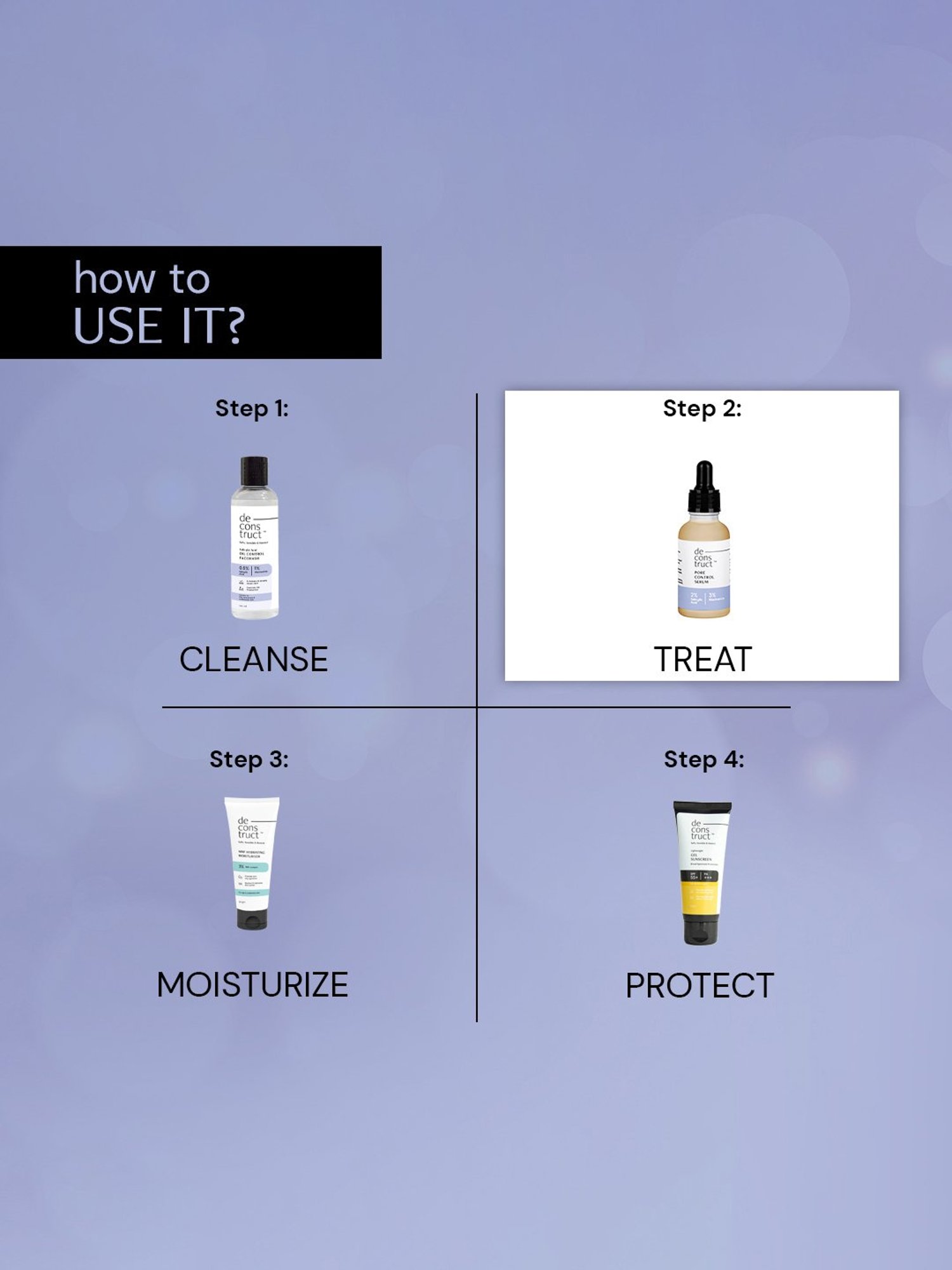 Deconstruct Pore Control Serum with 2% Salicylic Acid & 3% Niacinamide - 30 ml