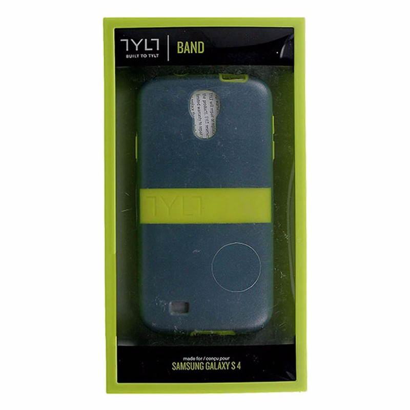 Tylt Band Series Hardshell Case for Samsung Galaxy S4 - Gray / Lime Green