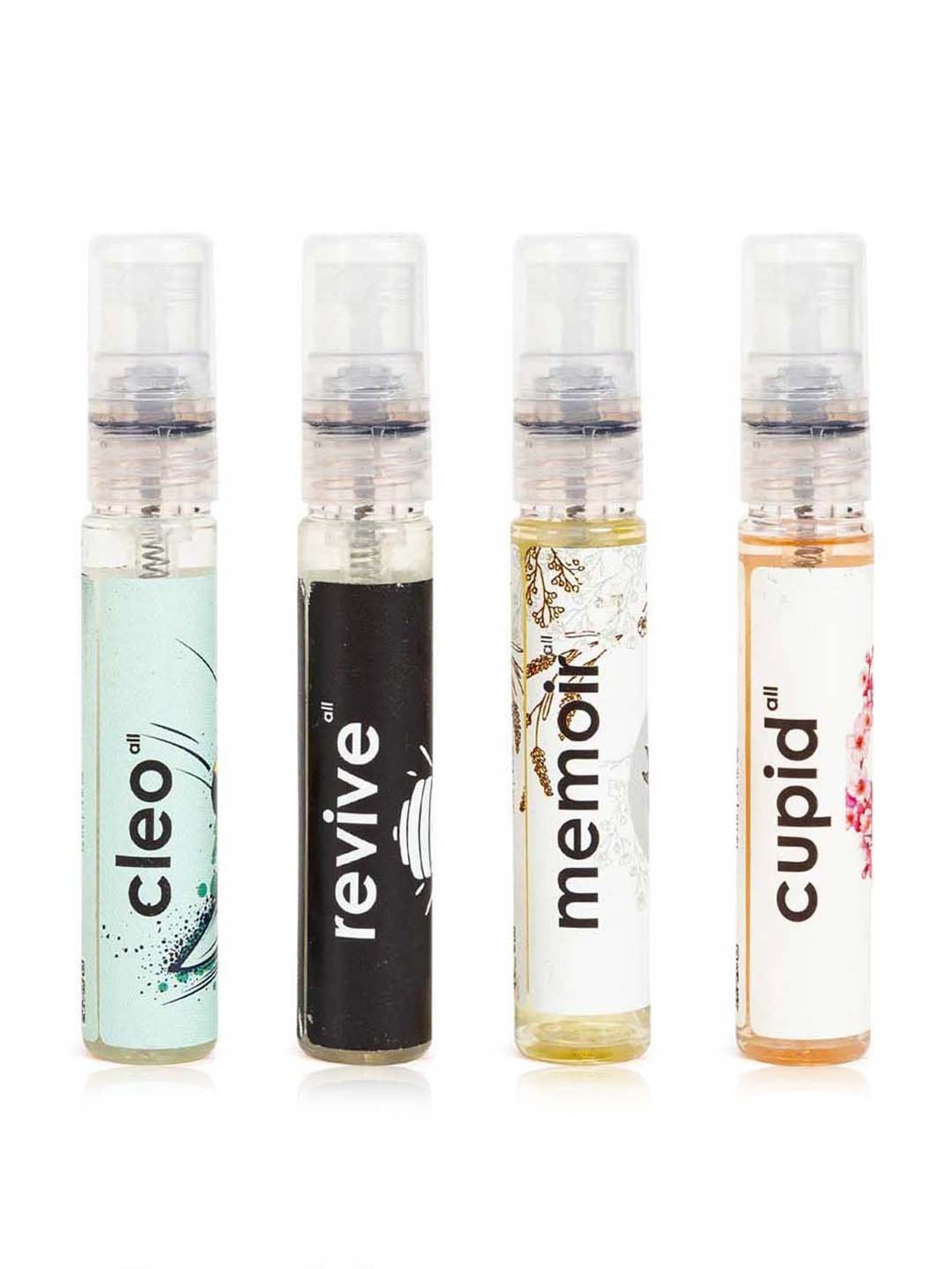 Adiveda Natural Perfume Sample Combo Set for Men & Women- Set of 4