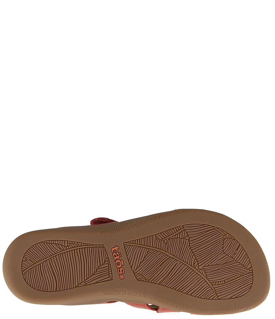 Taos Footwear Double U Leather Slide Sandals