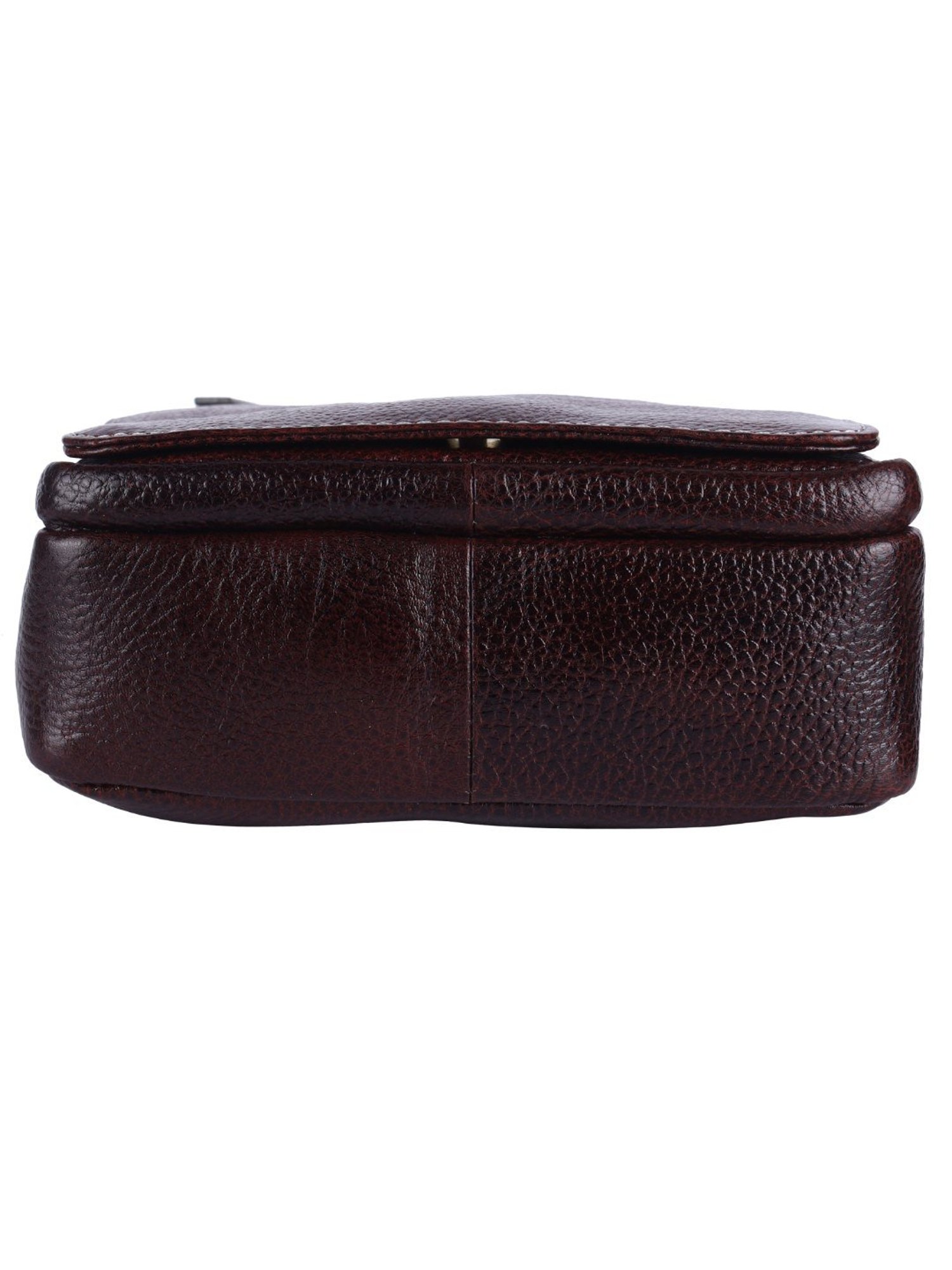 HiLEDER Pure Genuine Leather Messenger Shoulder Sling Cross Body Office Bag for Men and Women,Brown