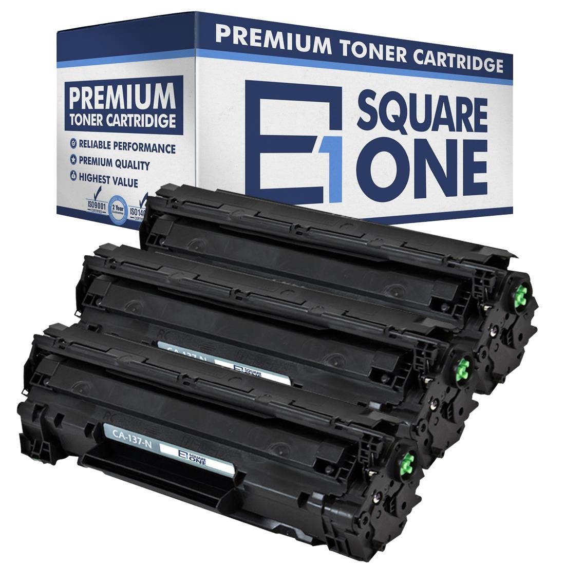 eSquareOne Compatible Toner Cartridge Replacement for Canon 137 9435B001AA (Black, 3-Pack)