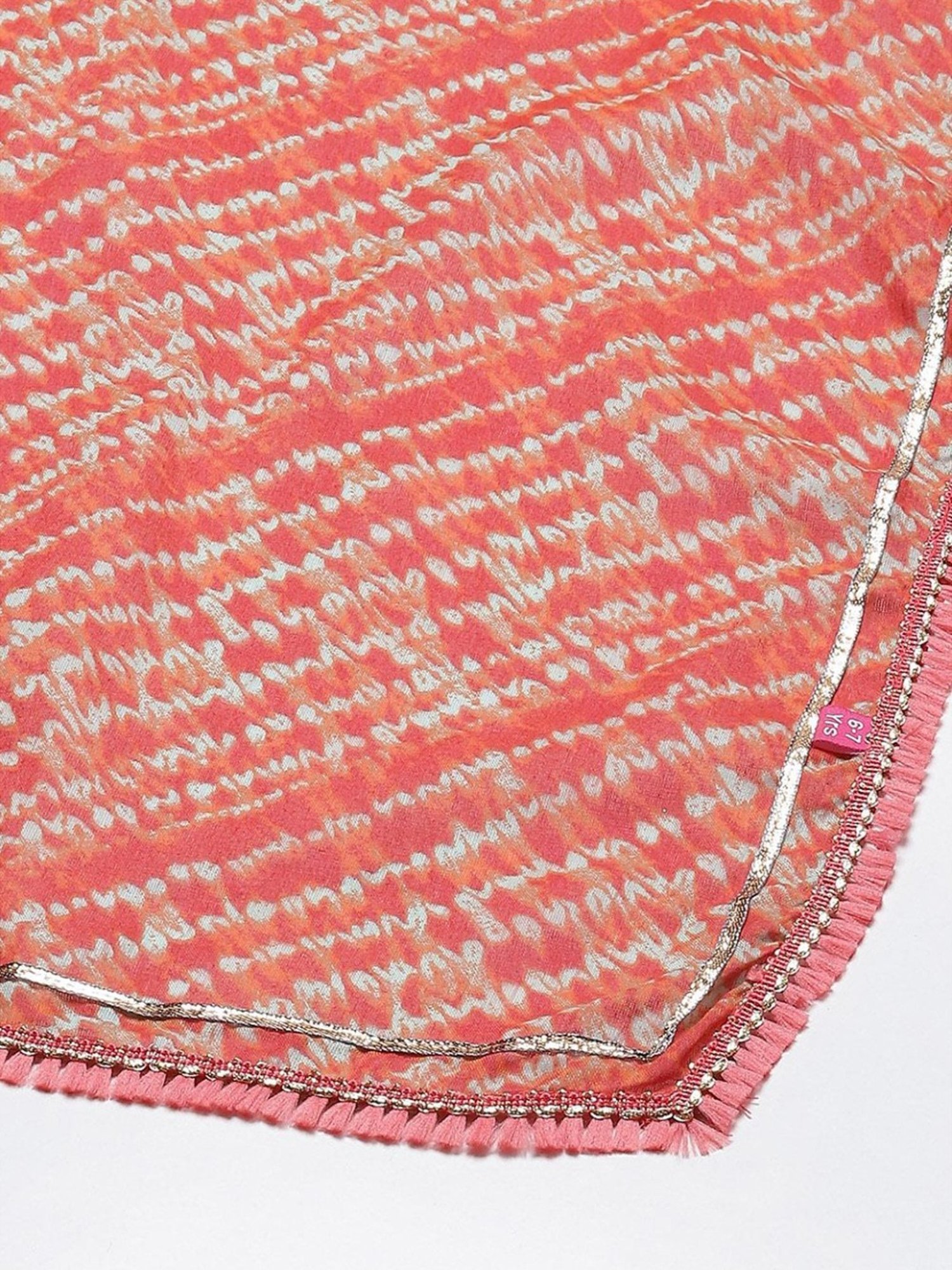 Biba Kids Green & Red Cotton Printed Kurta Set