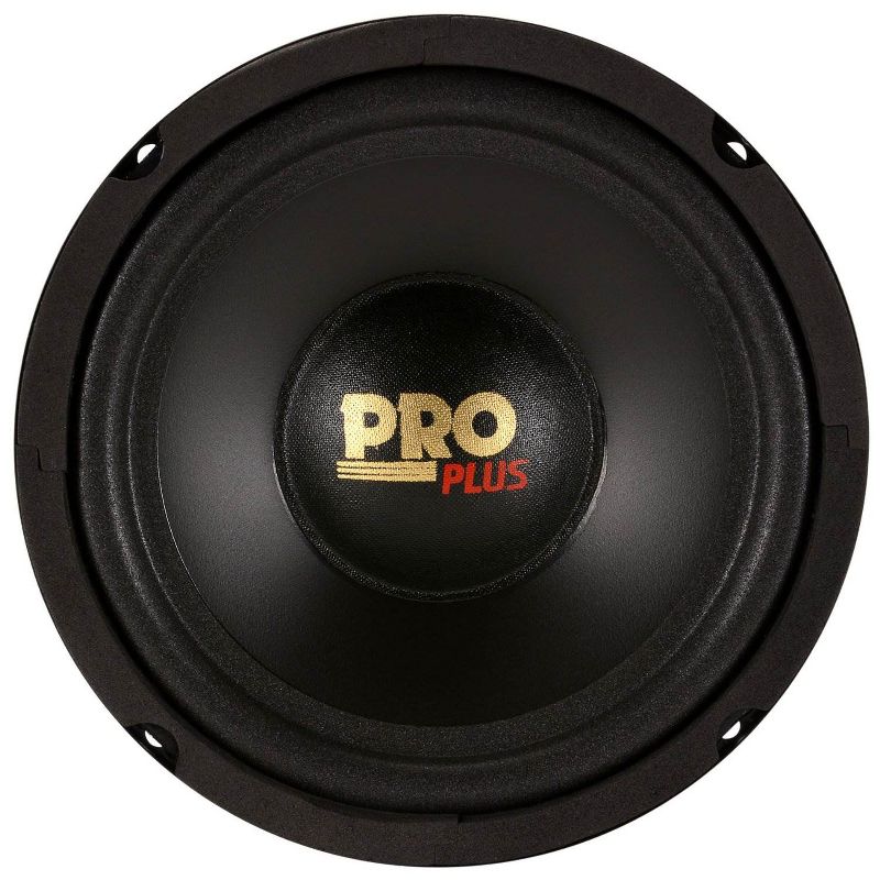 Pyramid W64 Pro 6.5 Inch 200 Watt 4 Ohm Midrange Mid Bass Poly Woofer Speaker System with 2.5 Inch Mount Depth for Car and Vehicle Audio Sound