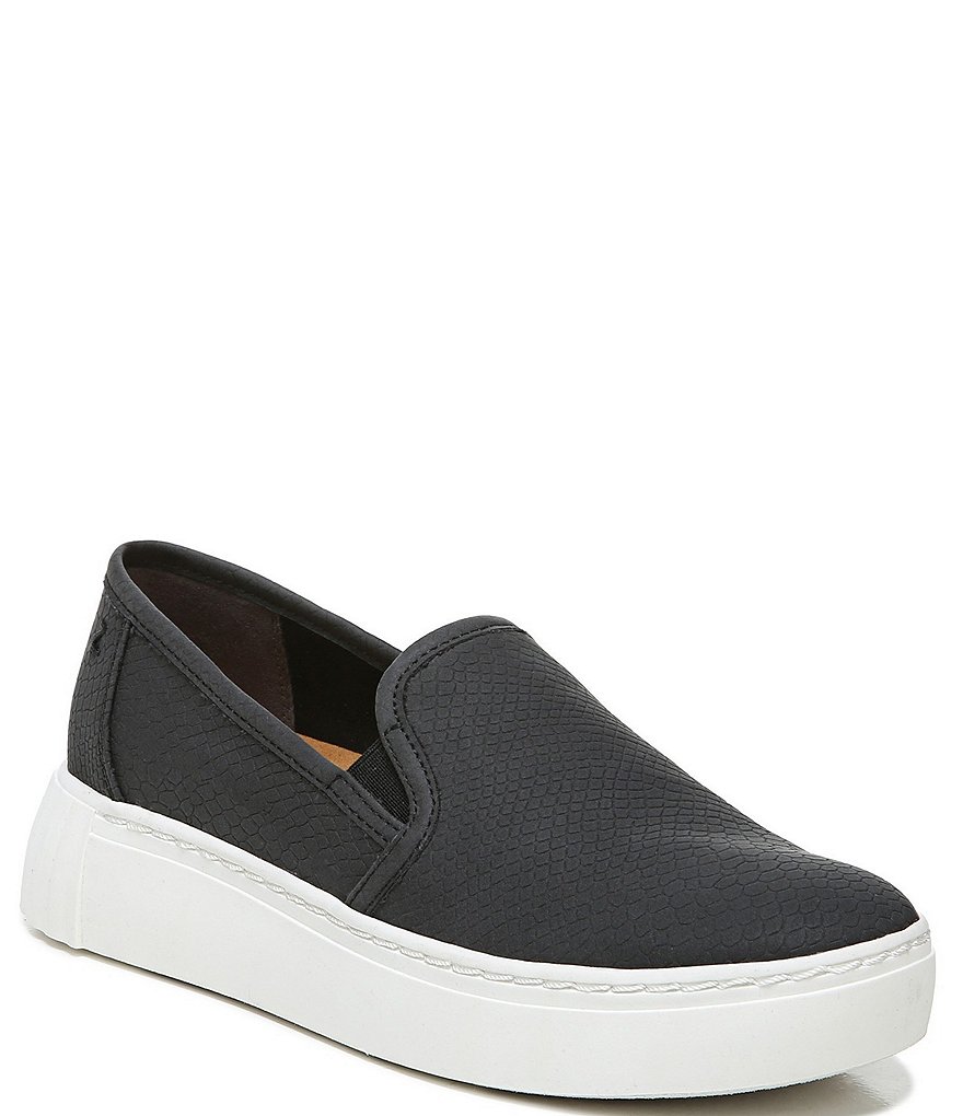 Zodiac Benson Snake Embossed Slip-On Platform Sneakers