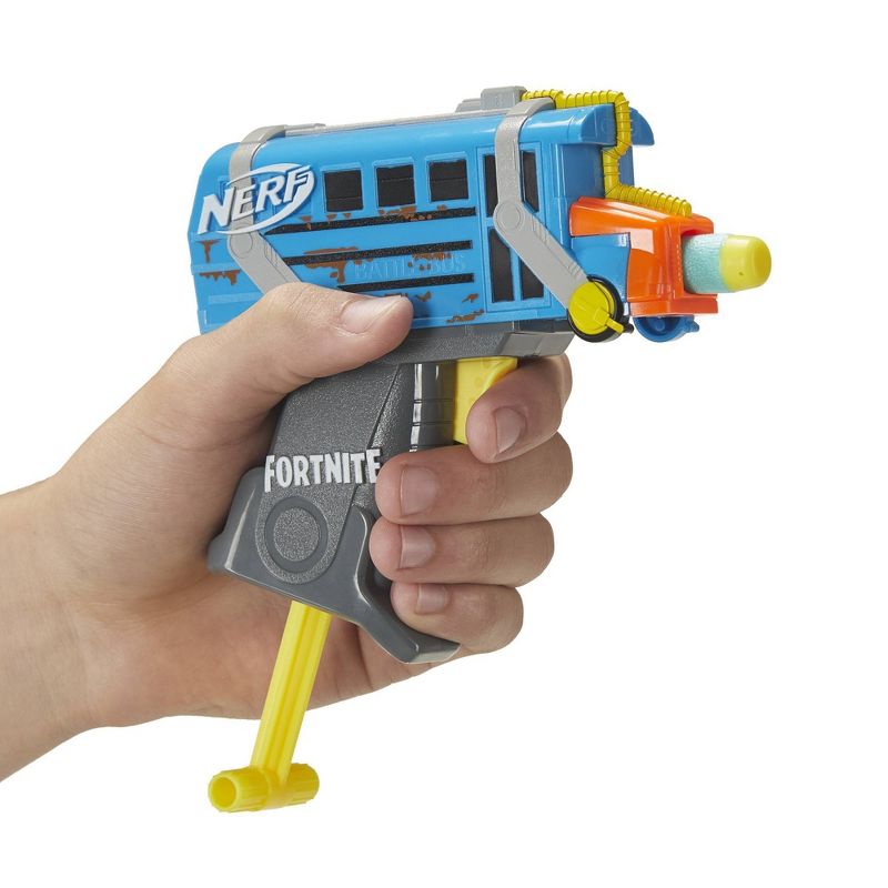 NERF Fortnite Micro Battle Bus Nerf MicroShots Dart-Firing Toy Blaster