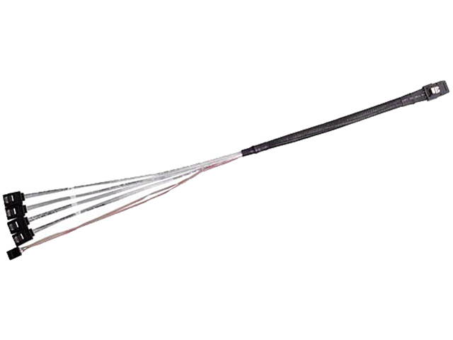 SilverStone 36 Pin Minisas Sff-8087 (Target) to SATA 7Pin (Host) + Sideband Cable 0.5M CPS03-RE Components Other RL-CPS03-RE