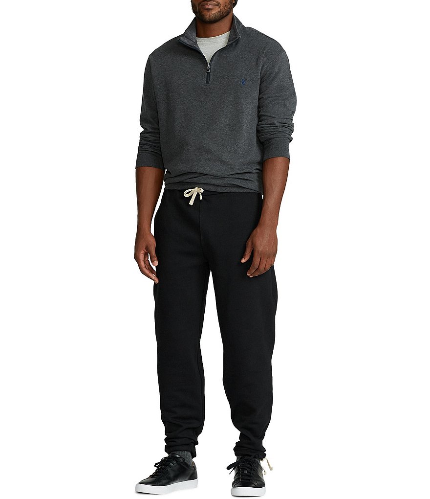 Cutter & Buck Big & Tall Traverse Stripe Performance Stretch Half-Zip Pullover