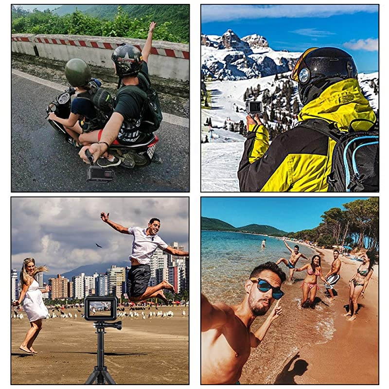 Mini Selfie Stick Tripod Kit Two in One Compatible with GoPro AKASO Action Camera and Cell Phone Accessories