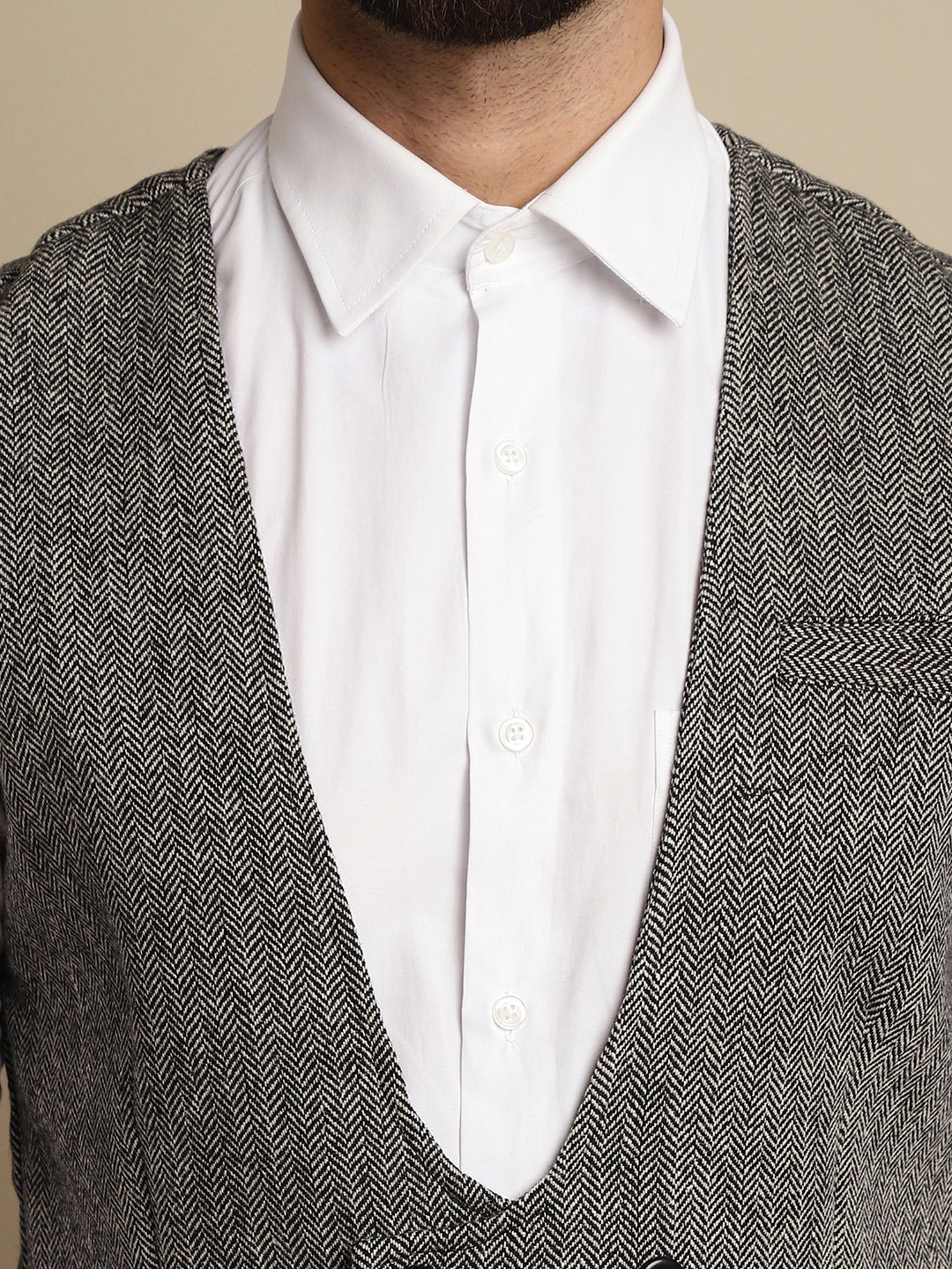 Vastramay Black Regular Fit Blazer