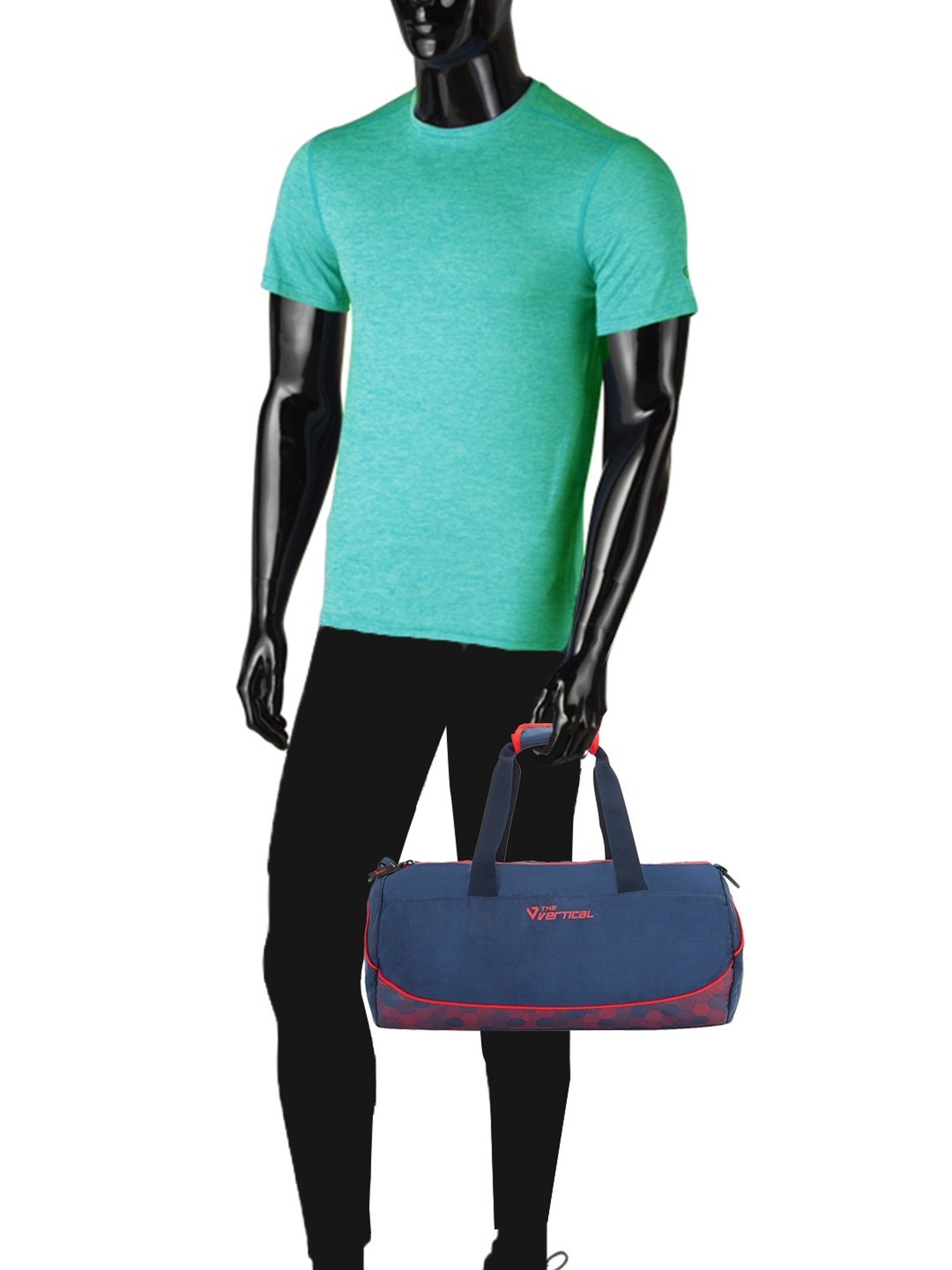 The Vertical Impulse Blue & Red Medium Duffle Bag