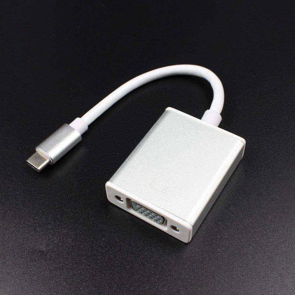 Portable USB3.1 TYPE-C TO VGA Converter TYPE-C TO VGA Adapter Converter Cable