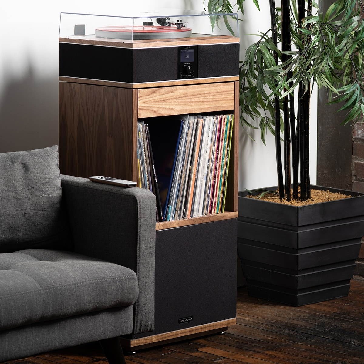 Andover Audio Model-One Dual 10" Acoustic Suspension Subwoofer (Walnut)