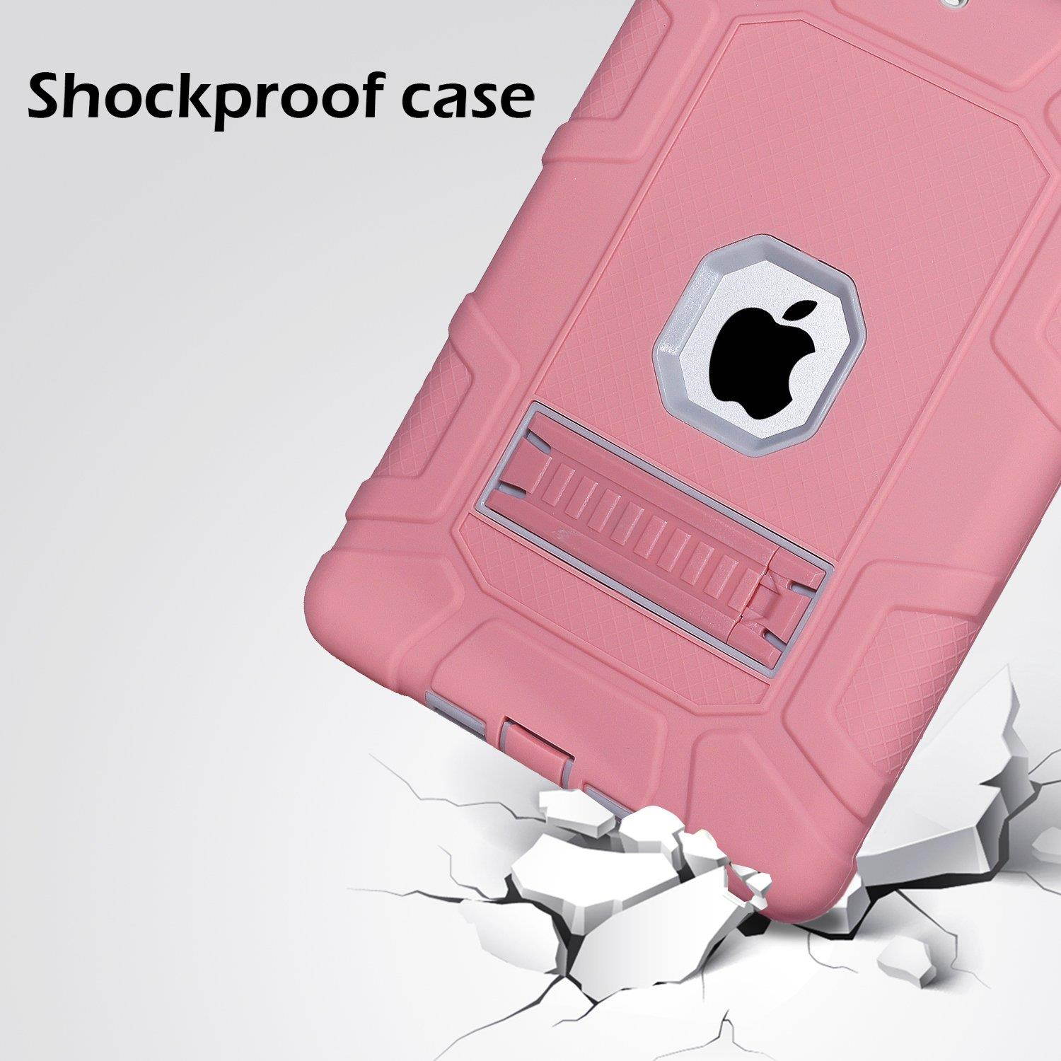 iPad 6th Generation Cases, iPad 2018 Case, iPad 9.7 Inch Case,Hybrid Shockproof Rugged Drop Protection Cover Built with Kickstand for New iPad 9.7 inch A1893/A1954/A1822,/A1823