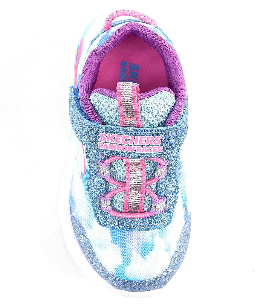 Skechers Girls' Rainbow Racer Lighted Sneakers (Infant)