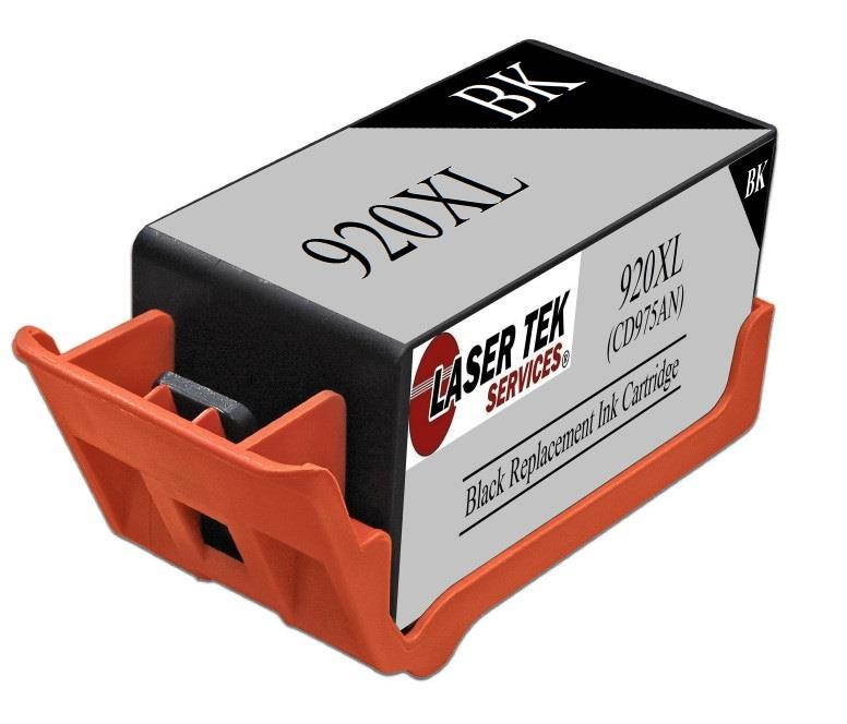 Laser Tek Services&reg; HP CD975AN 920XL Black Compatible Replacement Ink Cartridge for the OfficeJet 6000 6500 7000 7500