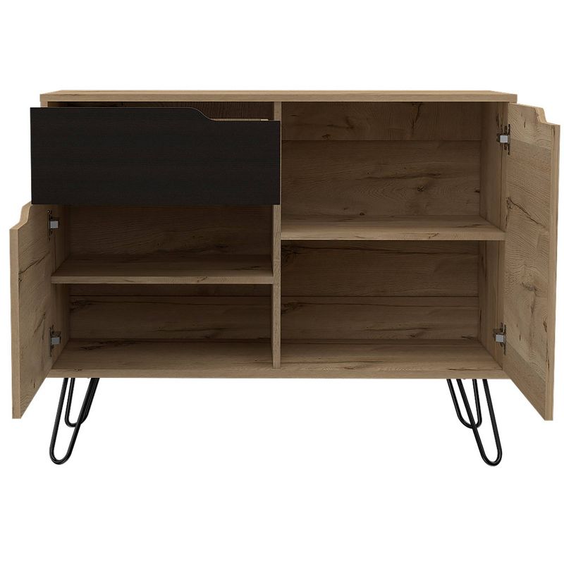 Naples Side Board White/Dark Brown - Chique