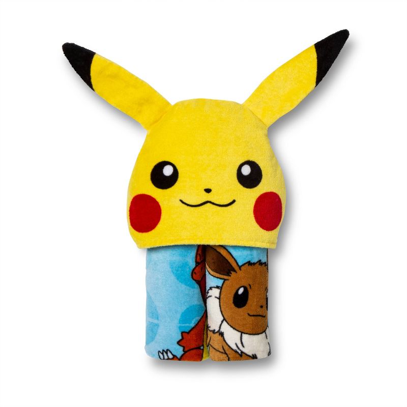 Pikachu Leap for Power Hooded Towel