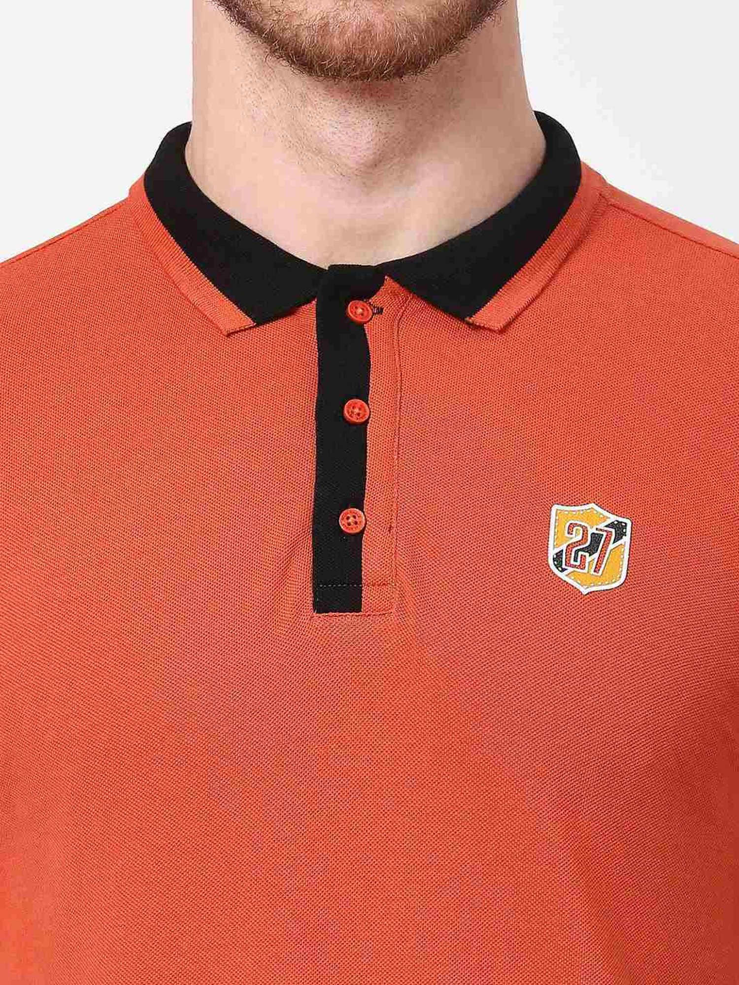 Being Human Brown Regular Fit Polo T-Shirt