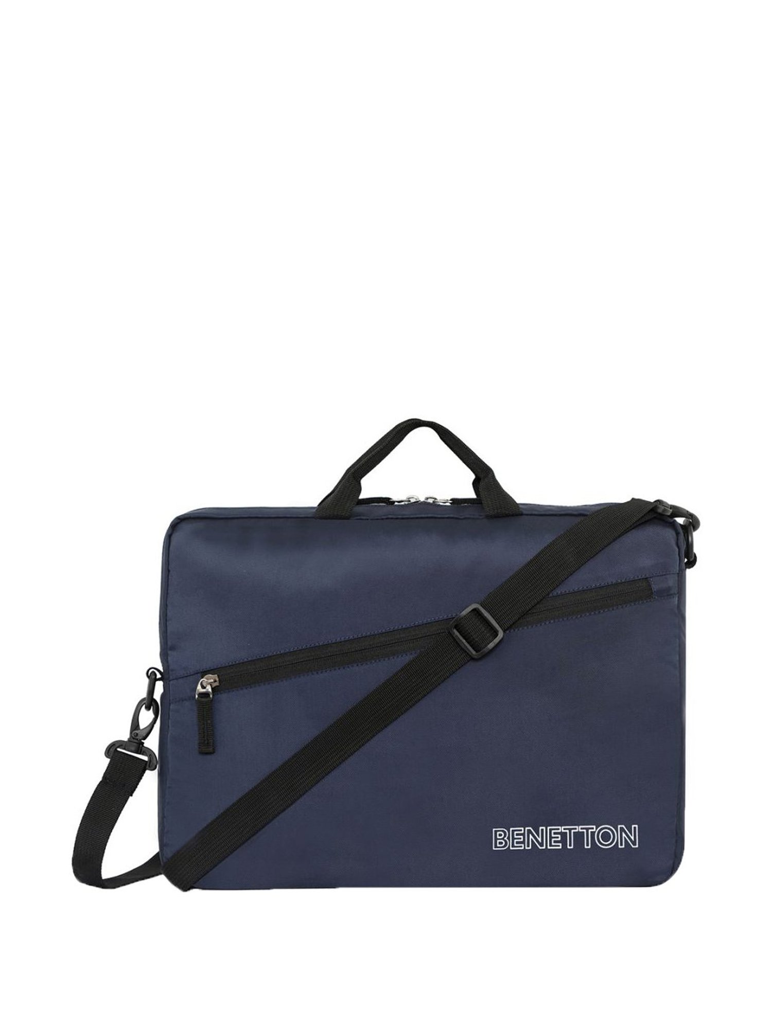 Priority Navy Synthetic Medium Messenger Bag