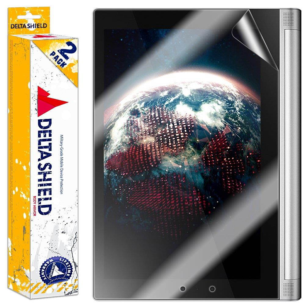 DeltaShield Screen Protector for Lenovo Yoga Tablet 10 (2-Pack) BodyArmor Anti-Bubble Military-Grade Clear TPU Film