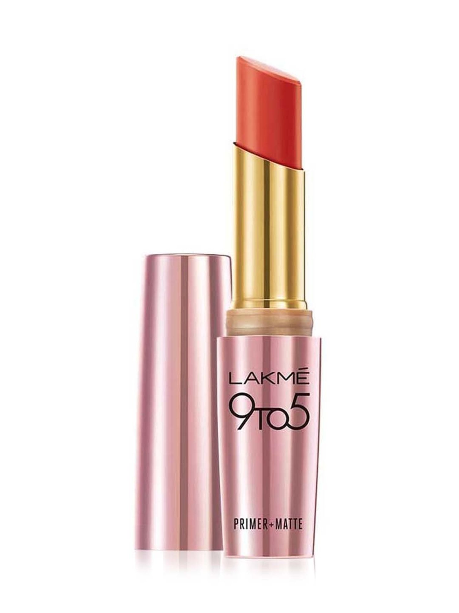 Lakme 9TO5 Primer & Matte Lip Color Brick Blush - 3.6 gm