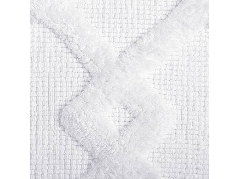 Mountain Peak Bath Mat White - Moda at Home