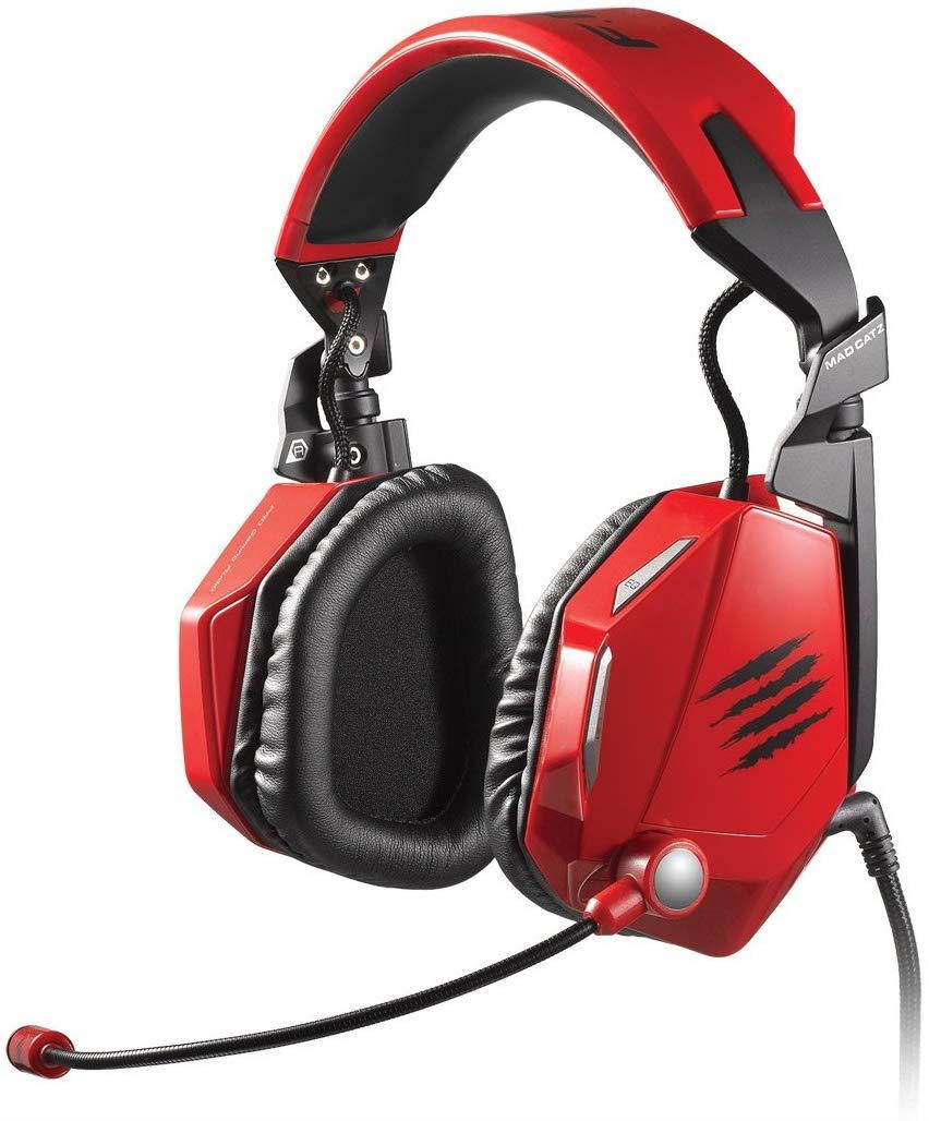 Mad Catz F.R.E.Q.5 Stereo Gaming Headset for PC and Mac, Red
