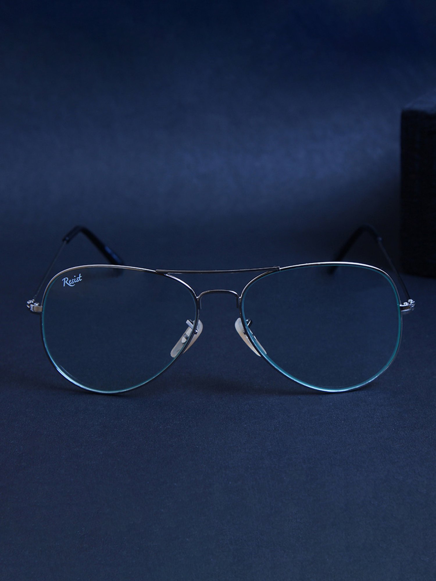 Resist Eyewear Clear Aviator UV Protection Unisex Sunglasses