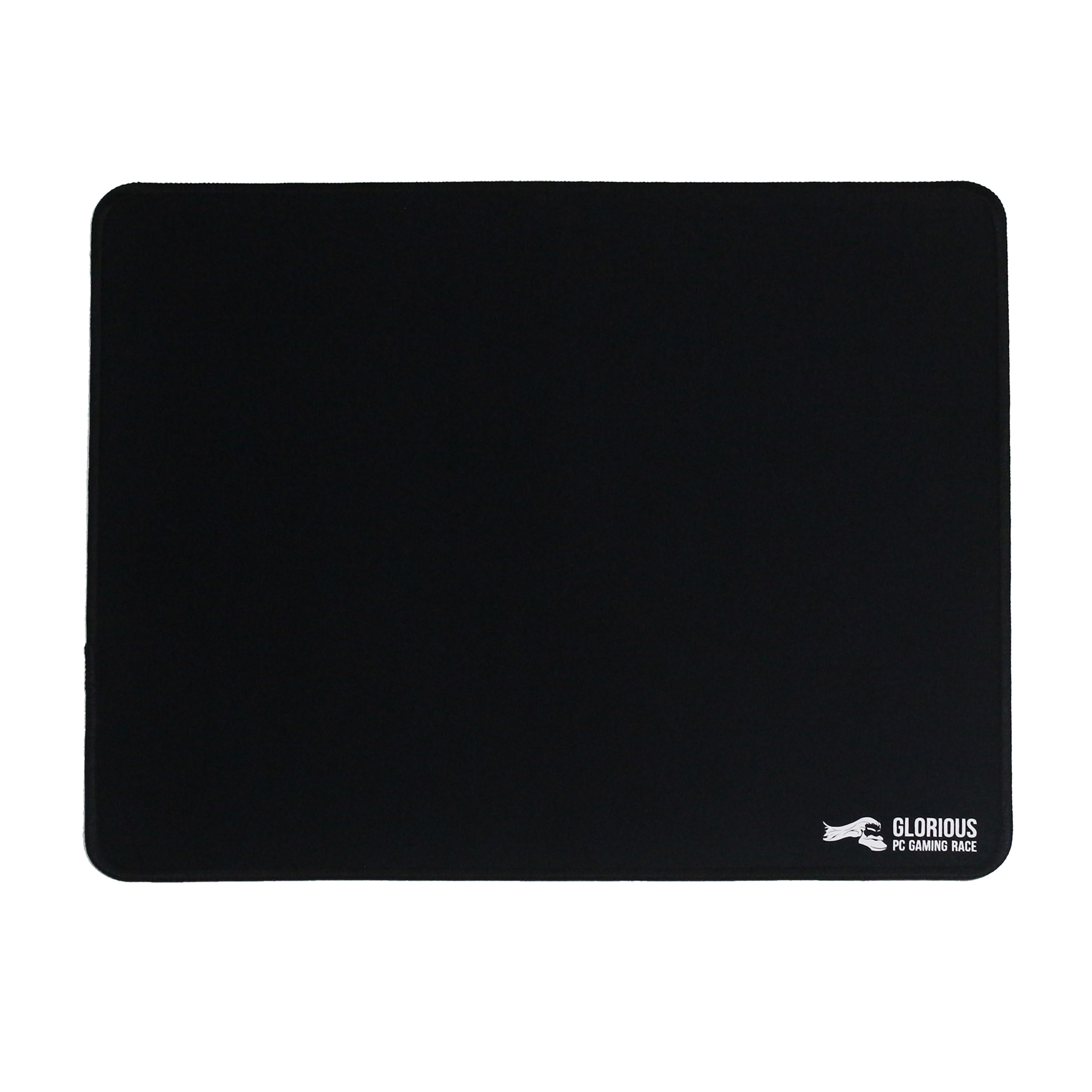 Glorious Large Gaming Mouse Mat / Pad - Stitched Edges, 2mm thick, Black Mousepad | 11"x13"x0.08" (G-L)
