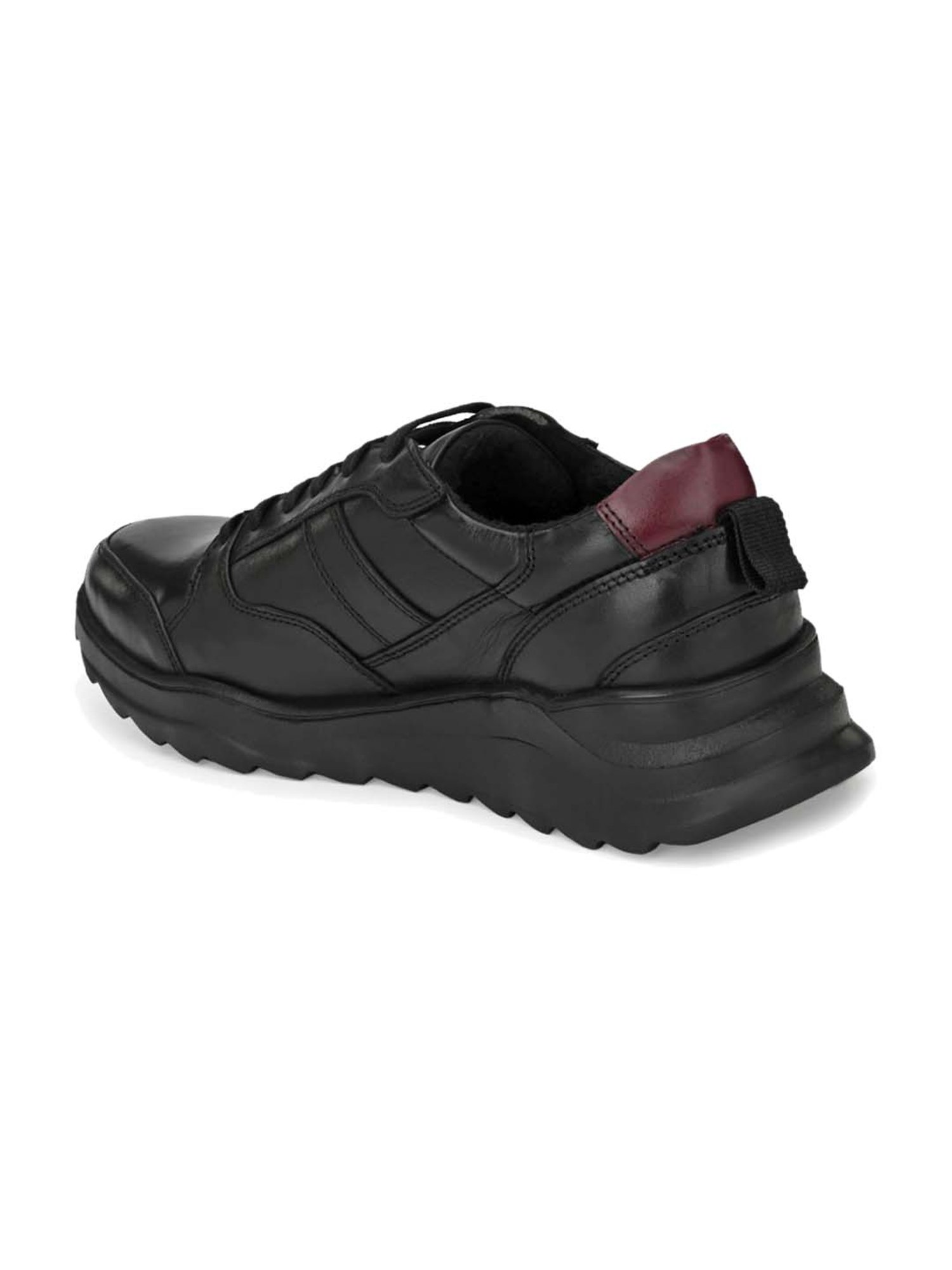 Delize Men's Black Casual Sneakers