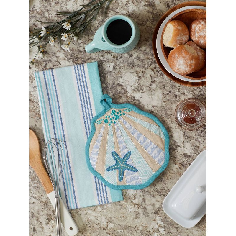 Cotton Chambray Oven Mitt Blue - Project 62™